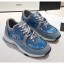 AAA Chanel Calfskin Suede & Fabric Classic Sneaker DenimBlue 2020(For Women and Men) Collection CE03489