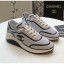 AAA Chanel CC Logo Sequins & Leather Sneakers G35936 White/Black 2020 Collection CE01026