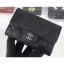 AAA Chanel Grained Leather Classic Flap Card Holder A80799 Black/Silver CE01724