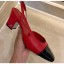 AAA Chanel Heel 6.5cm Slingbacks G31318 Red/Patent Black 2020 CE00572