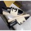 AAA Chanel Lambskin Espadrilles Mules Sandals Beige/Black 2020 Collection CE03601
