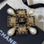 AAA Copy Chanel Chain Leather Square Brooch AB2973 2019 Collection CE02633