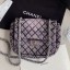 AAAAA Chanel Quilted Denim Small Flap Bag Light Gray 2020 Collection CE03594