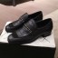 Best Chanel Crocodile Embossed Leather Loafers G34827 Black 2019 Collection CE03793