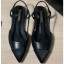 Best Chanel Lambskin and Satin Slingbacks G35261 Black 2020 CE02531