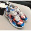 Best Chanel Multicolor Print Fabric & Calfskin Sneaker Blue/Pink 2020 Collection CE03266