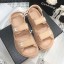 Best Chanel Strap Flat Sandals Nude 2020 Collection CE00909