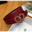 Best Chanel Width 3cm Calfskin Belt With Heart Buckle Burgundy/Black 2020 Collection CE03348