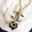 Best Imitation Chanel Pendant Necklace AB1350 Gold/Pearly White/Black/Crystal 2019 Collection CE04133