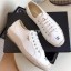Best Quality Imitation Chanel Vintage Canvas Sneakers White 2020 CE04228
