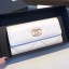 Chanel 19 Goatskin Long Flap Wallet AP0955 White 2019 Collection CE02314