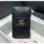 Chanel 19 Phone and Card Holder in Lambskin AP1182 Black 2020 Collection CE01889