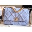 Chanel 19 Small Jersey Flap Bag AS1160 Baby Blue 2020 CE03383