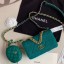 Chanel 19 Tweed Wallet on Chain WOC and Coin Purse AP0985 Green 2019 Collection CE01870