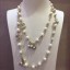 Chanel 5 Heart and Star Double Necklace Gold/Pearly White/Crystal 2019 Collection CE03983