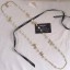 Chanel 5 Heart and Star Long Necklace AB2367 Gold/Pearly White/Crystal 2019 Collection CE03629