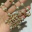 Chanel 5 Heart and Star Snowflake Pendant Necklace AB2336 2019 Collection CE00856