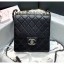 Chanel Acrylic Beads Goatskin Mini Falp Bag AS0584 Black/Silver 2020 Collection CE01204