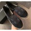 Chanel All Over Logo Espadrilles Black 2019 CE02497