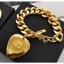 Chanel Brass Heart Necklace 34 2020 Collection CE03738