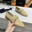 Chanel Calfksin Chain Charm Loafers G36420 Beige 2020 Collection CE02022