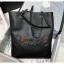 Chanel Calfskin & Chain Logo Shopping Bag Black 2020 Collection CE03025