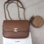 Chanel Calfskin Flap Bag and Coin Purse AS1094 01 Brown 2019 Collection CE03332