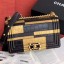 Chanel Calfskin Medium Boy Flap Bag A67085 Gold/Black 2019 Collection CE03889
