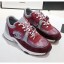 Chanel Calfskin Suede & Fabric Classic Sneaker Burgundy 2020(For Women and Men) Collection CE00867