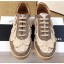 Chanel Camellia Embroidery Lace-Ups G34815 Coffee 2019 CE04337
