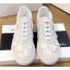 Chanel Camellia Embroidery Lace-Ups G34815 White 2019 CE02376