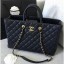 Chanel Caviar Calfskin Quilting Large Shopping Bag Black 2019 CE03431