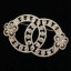 Chanel CC Bloom Brooch Gold/Crystal/Pearly White 2019 Collection CE04078