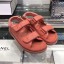 Chanel CC Strap Flat Sandals G3445 Orange 2020 Collection CE01405