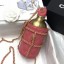Chanel Chain and Quilted Lambskin Bottle Shaped Clutch with Chain Pink 2020 Collection CE01893