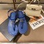 Chanel Chain CC Logo Thong Sandals denim blue 2020 CE01955