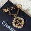 Chanel Chain Leather CC Bloom Brooch 2019 Collection CE01635
