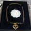 Chanel Chain Leather Heart Pendant Long Necklace 2019 Collection CE02701