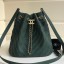 Chanel Chevron Pleated Bucket Bag Green 2019 Collection CE01544