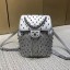 Chanel chevron studed backpack silver 2019 CE02834