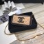 Chanel Classic Clutch with Chain Grained Calfskin & gold-Tone Metal A84450 apricot CE02141