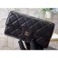 Chanel Classic Long Flap Wallet A31506 Lambskin Black CE00761