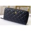 Chanel Classic Long Zipped Wallet 31507 Lambskin Black/Gold CE03937