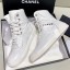Chanel Crocodile Embossed Calfskin High-Top Sneakers G35079 White 2019 Collection CE01850