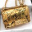 Chanel Crocodile Embossed Graffiti Leather Small Boy Flap Bag A67085 Gold 2019 Collection CE02262