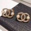 Chanel Crystal CC Pearl CC Stud Earrings 02 2019 Collection CE02988