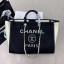 Chanel Deauville Wool Felt Medium Shopping Bag A93786 Black 2019 Collection CE01578
