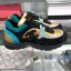 Chanel Fabric and Suede Sneakers G34360 Black/Turquoise/Gold 2019 Collection CE02422