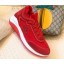 Chanel Fabric Suede Calfskin and TPU Sneakers G35202 Red 2019 CE00576