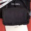 Chanel Fringe Trim Fabric CC Flap Bag Black 2019 Collection CE02176